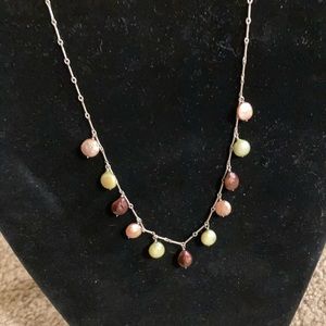 Sterling and pearl necklace